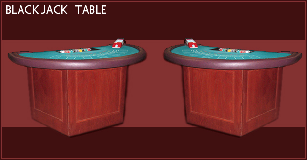 Black Jack casino rental table
